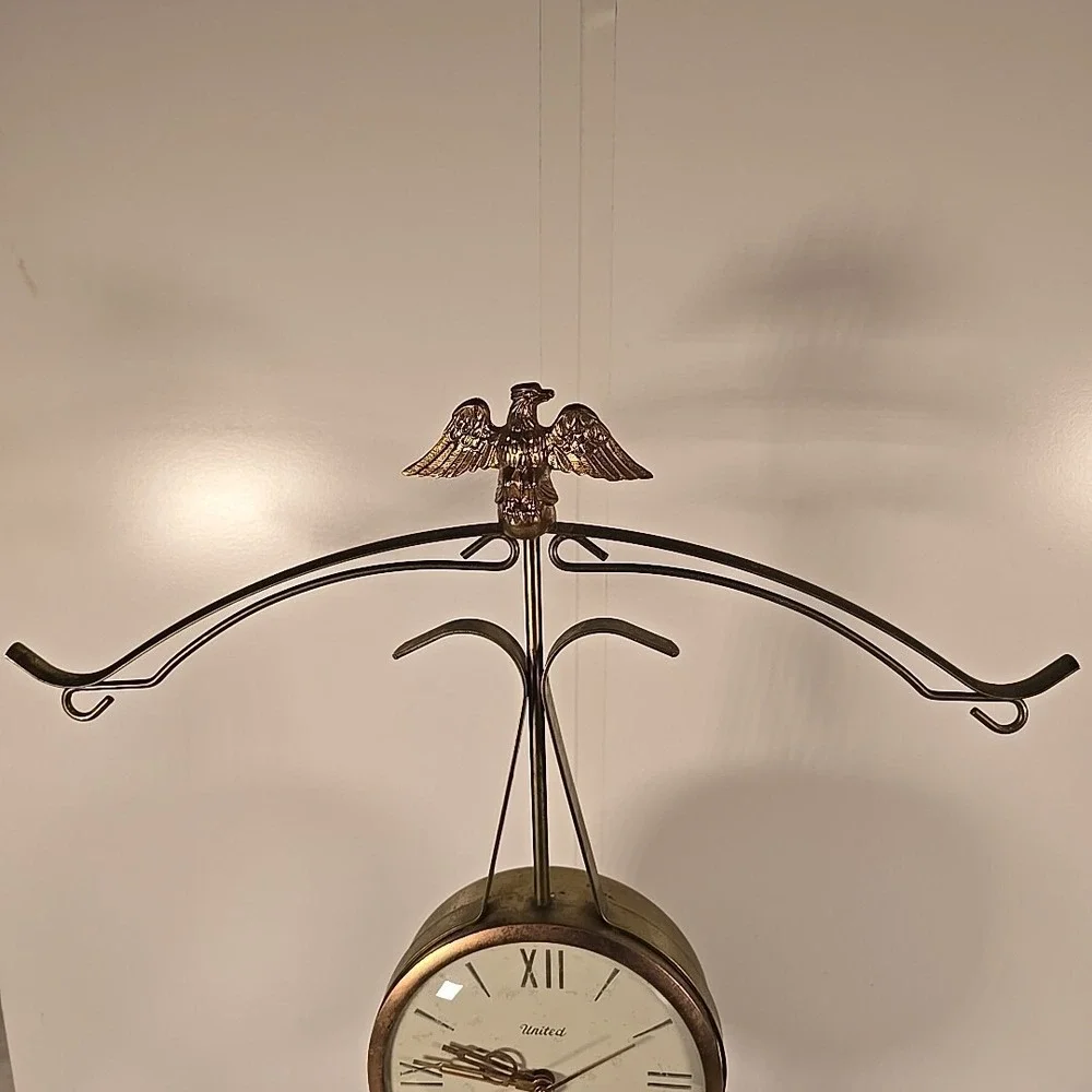 Vintage Sessions United Scale‎ of Justice Electric Clock Made In USA - Working